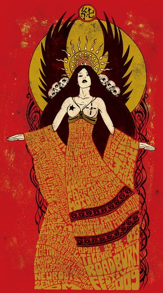 Rose Kemp Roadburn 2009 Poster